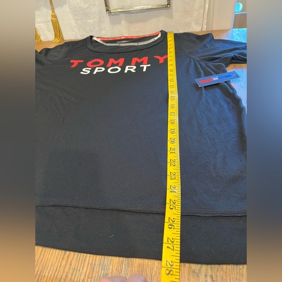 NWT TOMMY SPORT Black Long Sleeve Top Size 1X - Picture 8 of 8